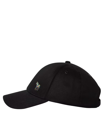 Paul Smith - Black Cotton Zebra Logo Baseball Cap - Black